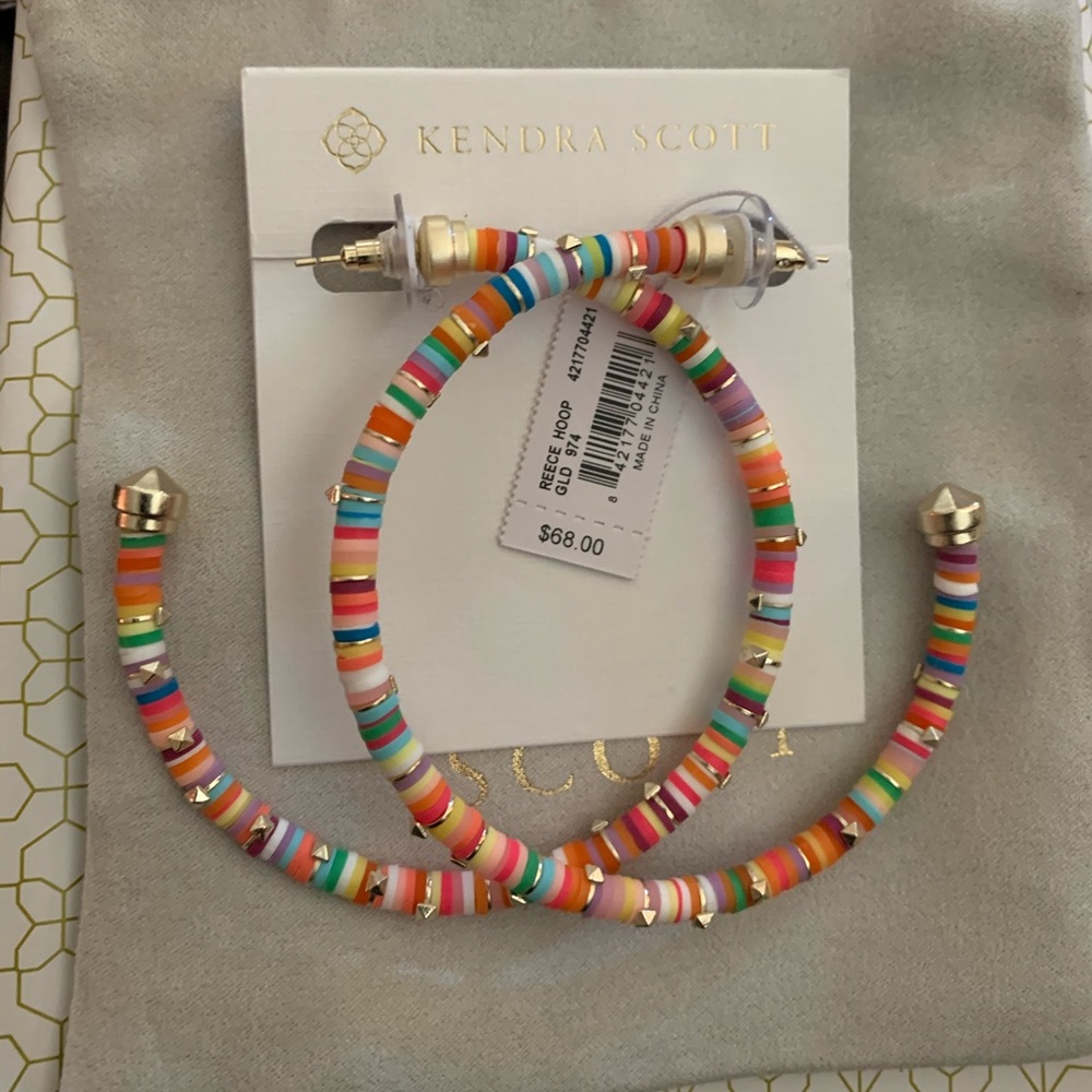 Kendra Scott Reece Hoop Earrings NWT